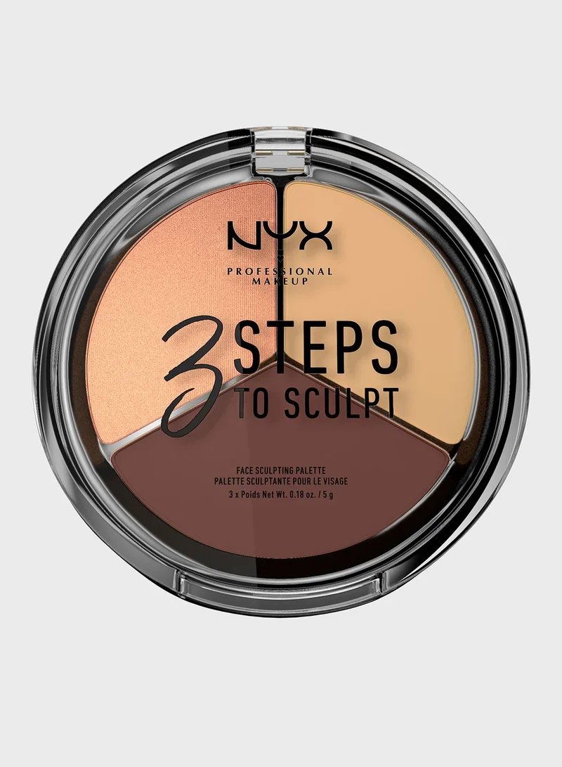 NYX PROFESSIONAL MAKEUP 3 Steps To Sculpt - Medium