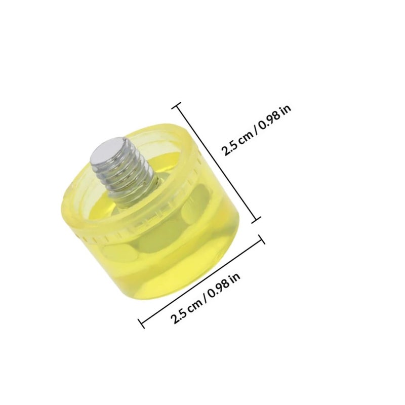 25mm Rubber Mallet Replacement Tips 4pcs Shock Resistant Striking Heads For Woodworking - Image 3