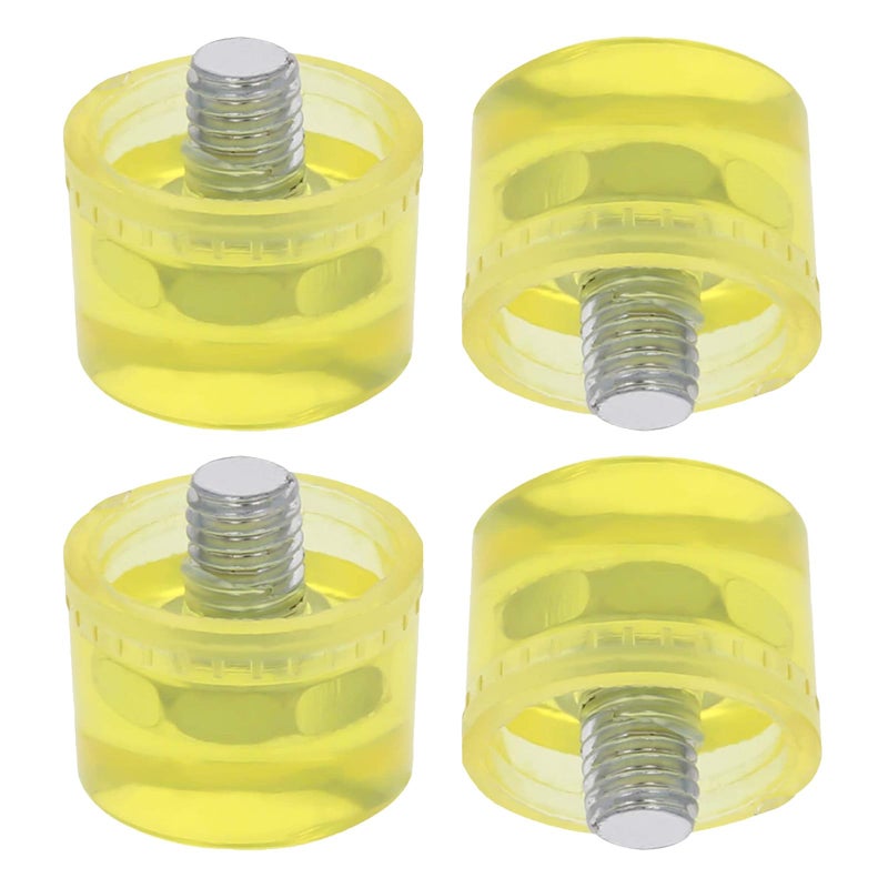 25mm Rubber Mallet Replacement Tips 4pcs Shock Resistant Striking Heads For Woodworking - Image 2
