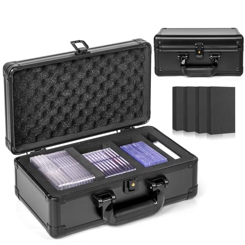 ULTRGEE Top Loader Storage Box Graded Card Storage Boxes Trading Card Organizer Cases PSA Card Case Slab Case Holder for Sports Cards Holds 125 Top Loaders - Image 1