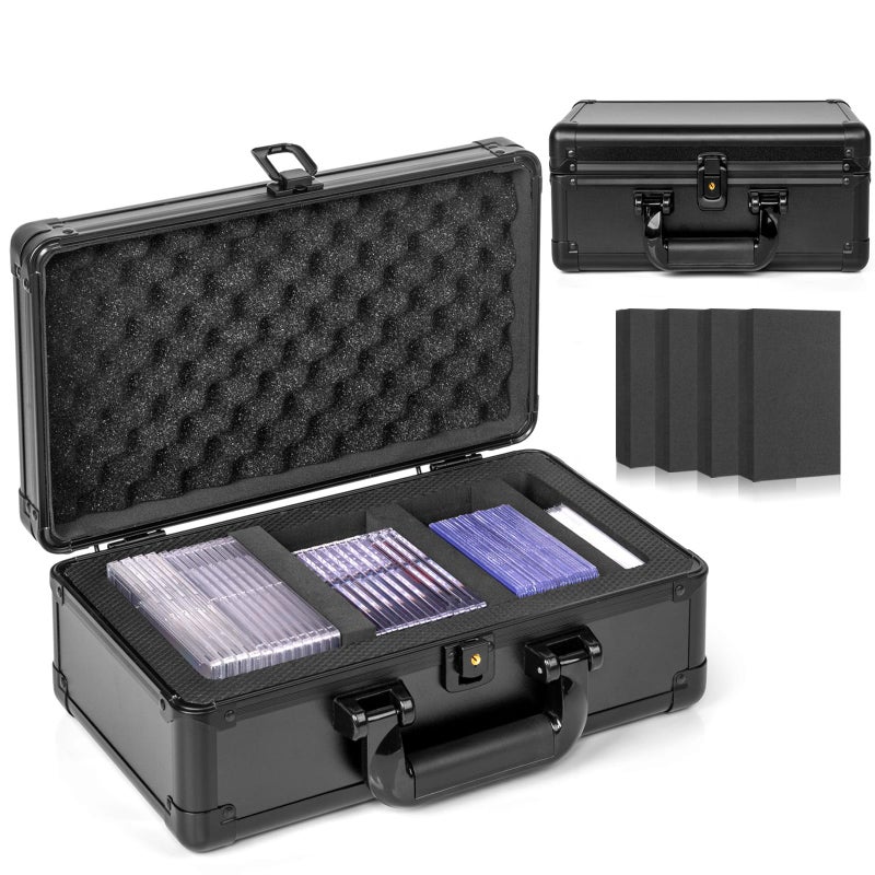 ULTRGEE Top Loader Storage Box Graded Card Storage Boxes Trading Card Organizer Cases PSA Card Case Slab Case Holder for Sports Cards Holds 125 Top Loaders - Image 2