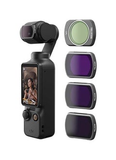 ماركة غير محددة عدسة مغناطيسية تناسب عدة DJI جيب 3 تركيبات ، 4 حزمة CPL ND16 ND64 ND256 الاستقطاب المحايد الكثافة عالية الدقة عدسة كورنينج  - Image 1