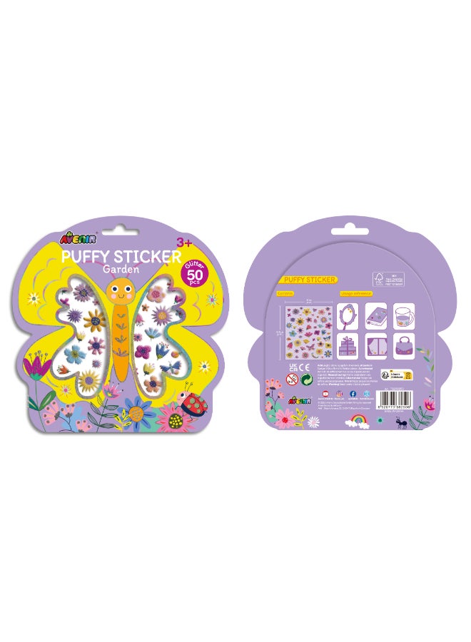 Avenir Puffy Sticker  Garden  Multicolor |  activity for kids | Perfect work of art to keep for room decoration or to give as a gift | ages 3+ - Image 2