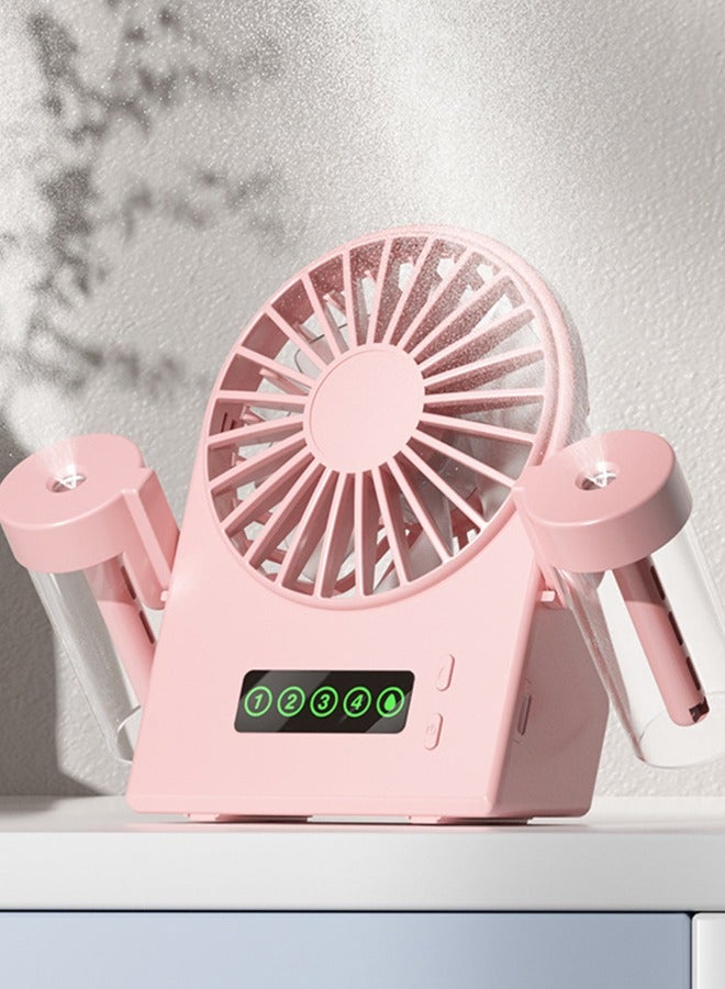 general Portable Misting Fan, 8000mAh Rechargeable Battery Powered Fans for Patios, Outdoor Fans With Night Light, Camping Cooling Fan, Waterproof Design