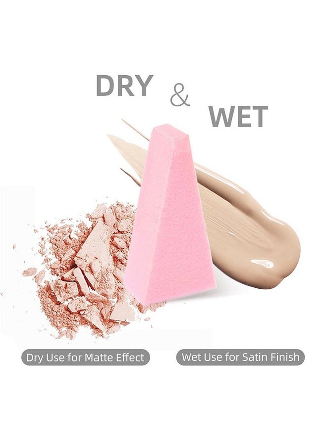 Dolovemk 72 Pcs/Pack Makeup Wedgesmakeup Sponge Blender Smooth Foundation Sponge Powder Puffcosmetic Wedges (Pink Blue Or)  - Image 5