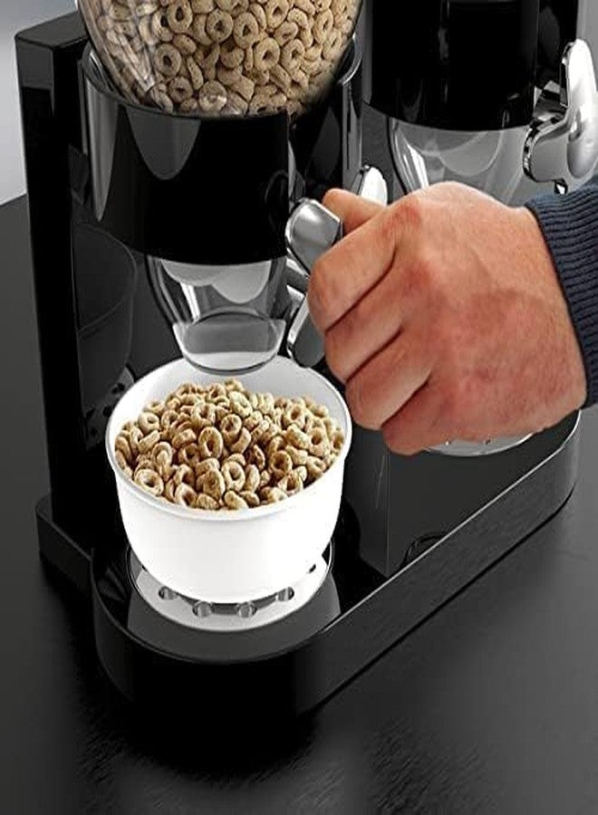 OTIPORTER 2 Liter Airtight Grain Cereal Dispenser Dual Food Dispenser Dry Food Dispenser Perfect As A Candy, Nuts, Rice, Granola, Cereal & more (Pack Of 1) - Image 2