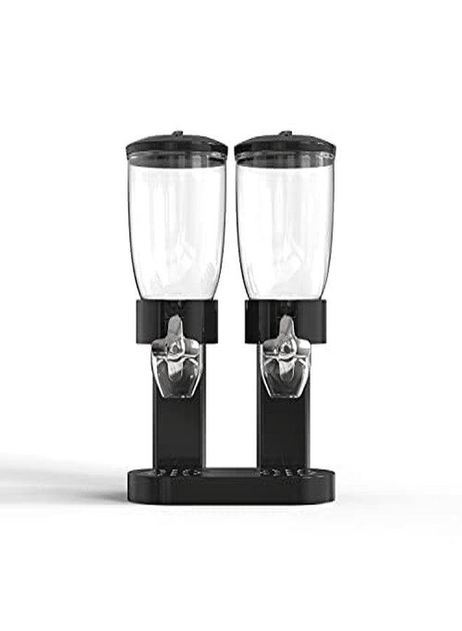 OTIPORTER 2 Liter Airtight Grain Cereal Dispenser Dual Food Dispenser Dry Food Dispenser Perfect As A Candy, Nuts, Rice, Granola, Cereal & more (Pack Of 1) - Image 1