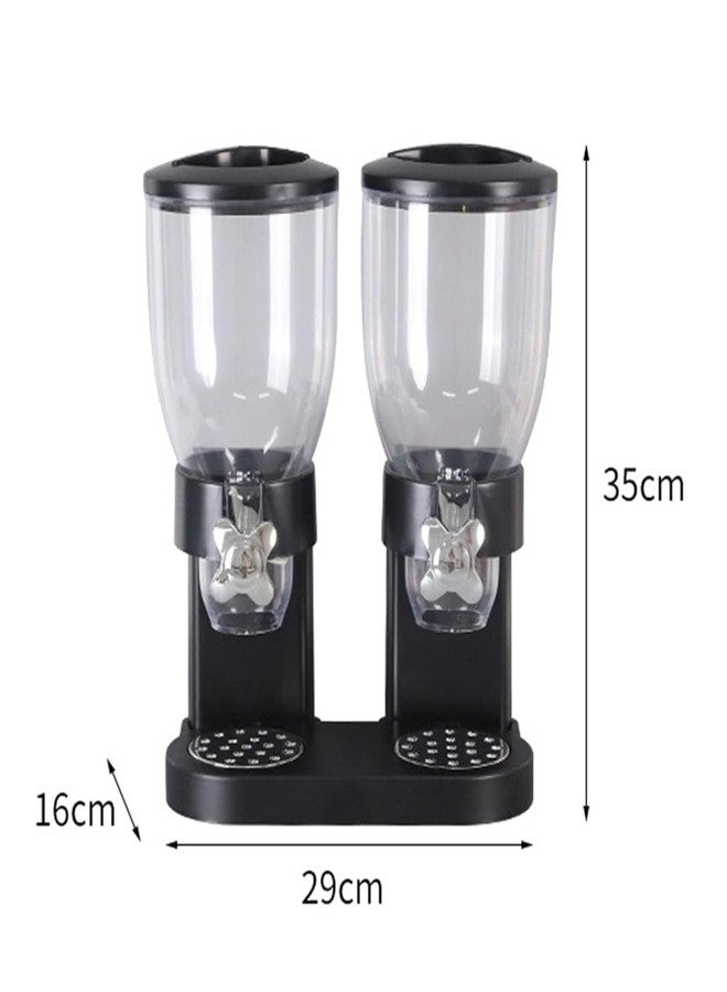 OTIPORTER 2 Liter Airtight Grain Cereal Dispenser Dual Food Dispenser Dry Food Dispenser Perfect As A Candy, Nuts, Rice, Granola, Cereal & more (Pack Of 1) - Image 3