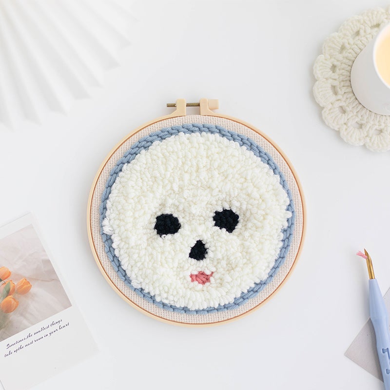 Source Manufacturers Russian Stamp Embroidery Diy Material Bag Hand-Made Novice Gift Zero Basic Wool Embroidery - Image 5