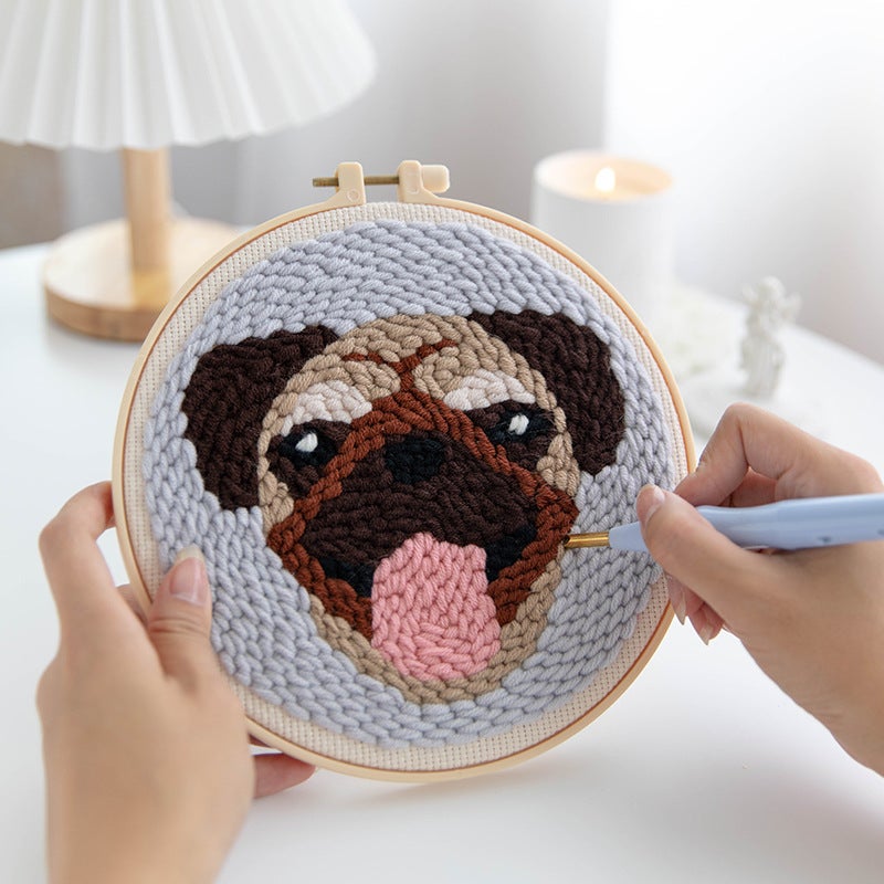 Source Manufacturers Russian Stamp Embroidery Diy Material Bag Hand-Made Novice Gift Zero Basic Wool Embroidery - Image 2