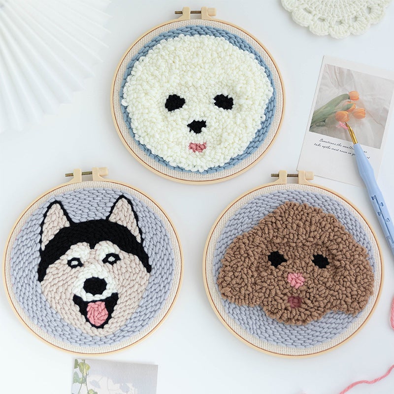 Source Manufacturers Russian Stamp Embroidery Diy Material Bag Hand-Made Novice Gift Zero Basic Wool Embroidery - Image 3