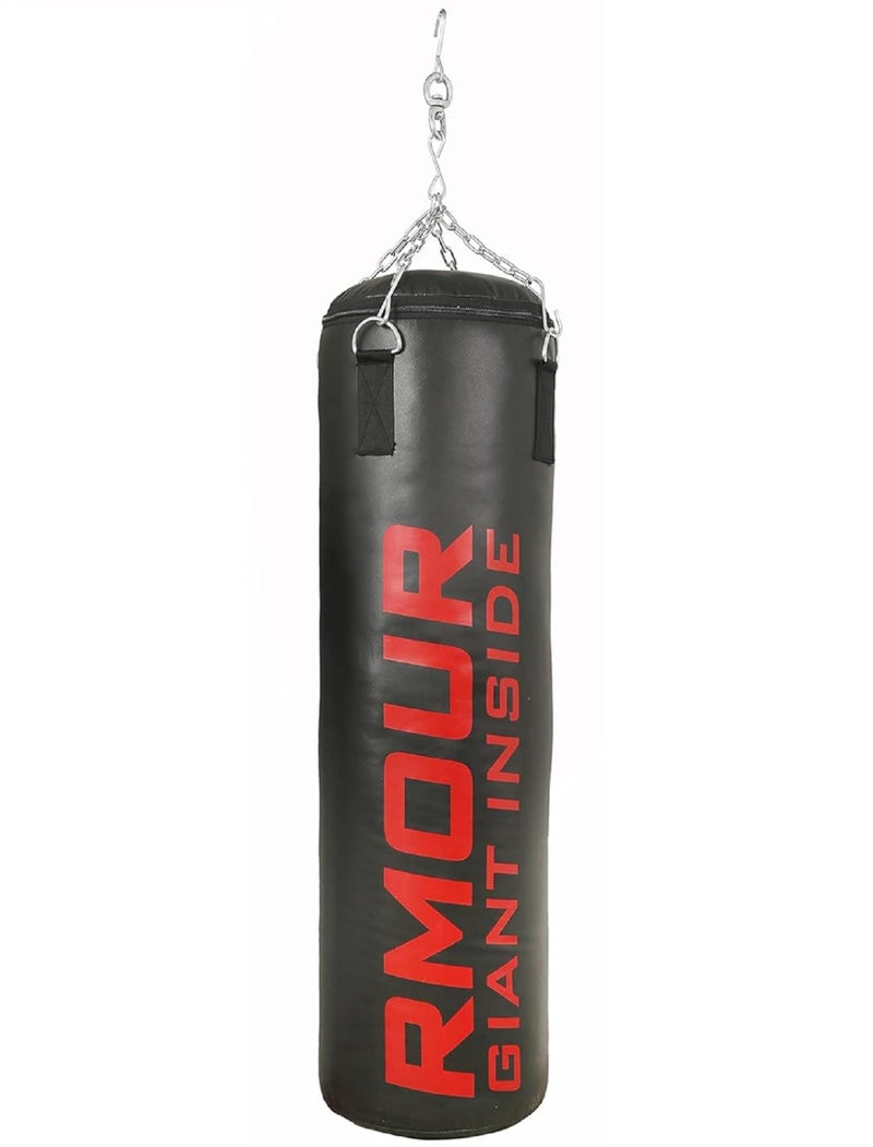 IWIN Rmour Ultimate Black(2 Feet/3 Feet/4 Feet)Filled/Unfilled Heavy Punching Bag Srf Material Boxing Mma Sparring Punching Training With Rust Proof Stainless Steel Hanging Chain(Unfilled-4 Feet) - Image 5