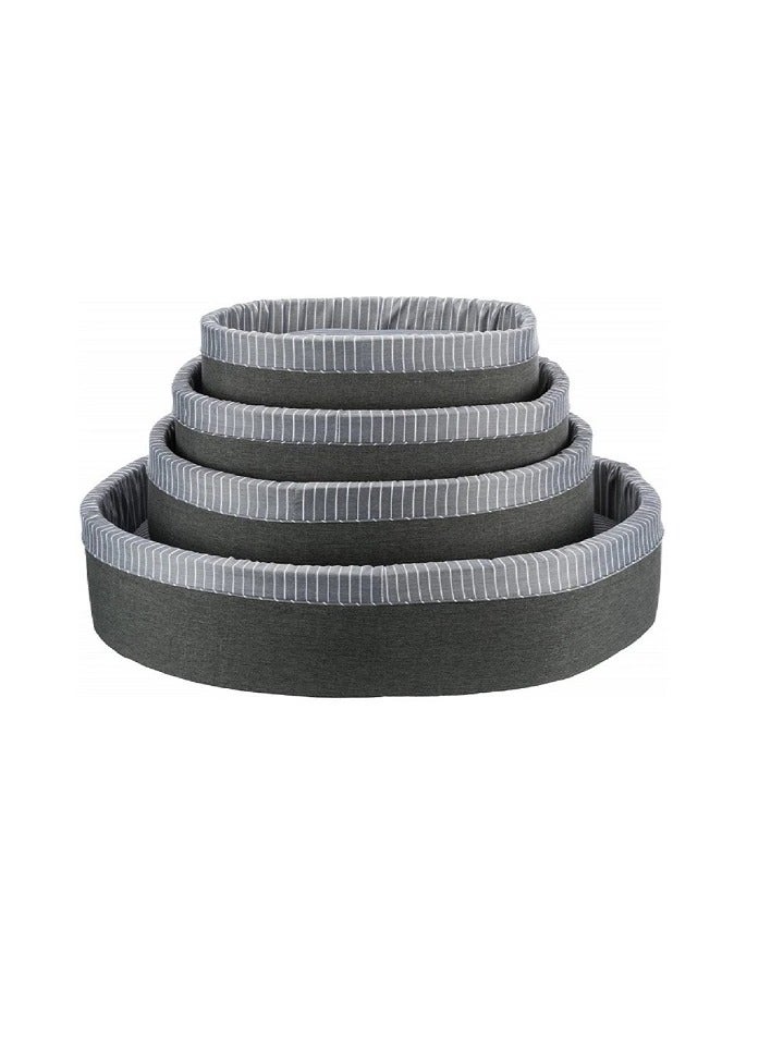 تريكسي سرير تريكسي فينلي باسكت رمادي وابيض للكلاب - Image 2