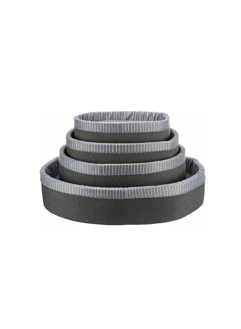 تريكسي سرير تريكسي فينلي باسكت رمادي وابيض للكلاب - Image 1