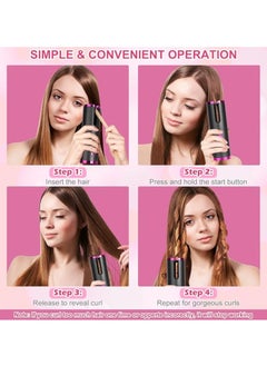 General Automatic Curling Iron - Cordless curling iron with LCD display and adjustable temperature setting, USB rechargeable professional curling iron for long and short hair styling  - Image 5