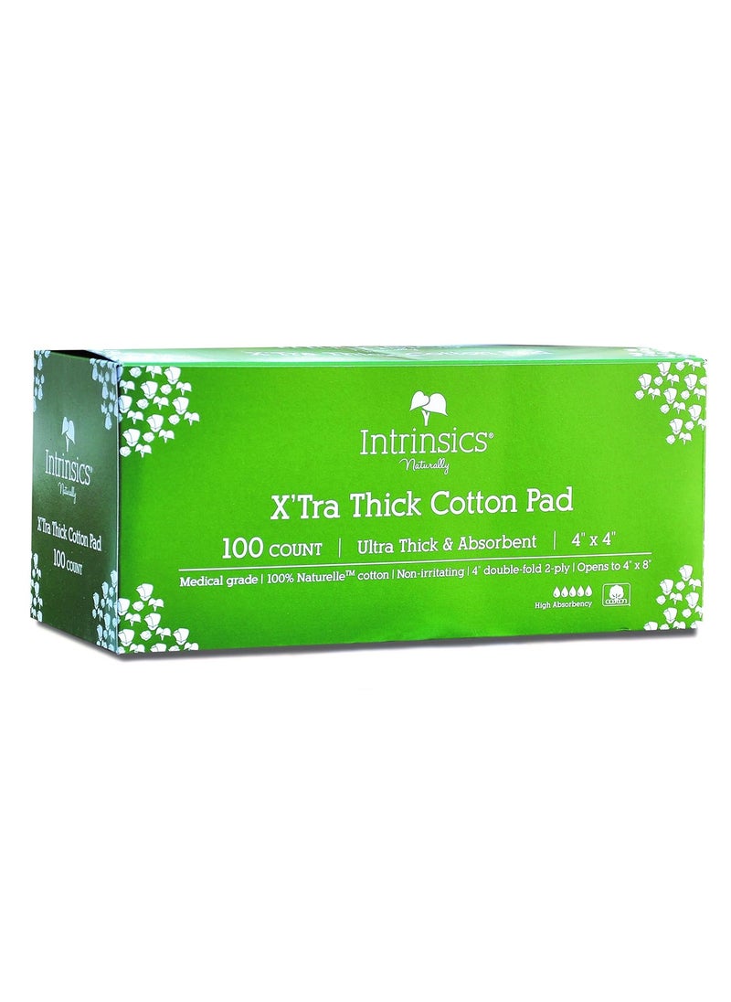 Intrinsics - Intrinsics Intrinsics xtra Thick Cotton pad  4x4 2ply 100 naturelle Cotton 100 Count - Image 1