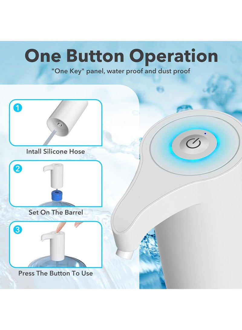 Electric Water Bottle Pump, Water Bottle Dispenser,USB Charging Drinking Water Dispenser, Universal Water Pump for 5 Gallon Water Jugs Bottles, Portable Water Dispenser for Home Camping  - Image 3