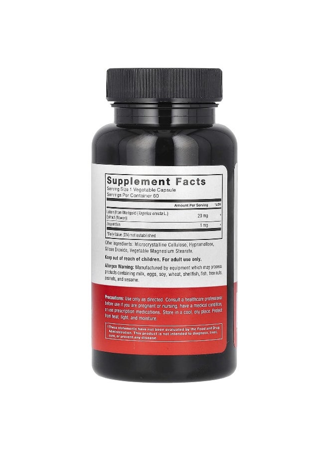 Force Factor Force Factor, Lutein, 20 mg, 60 Vegetable Capsules  - Image 2