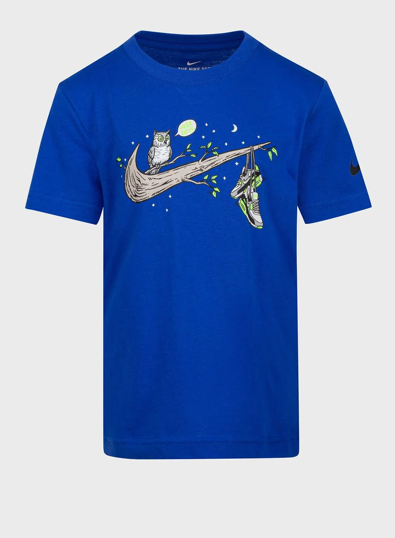 Nike Kids Swoosh Night Games Tree T-Shirt