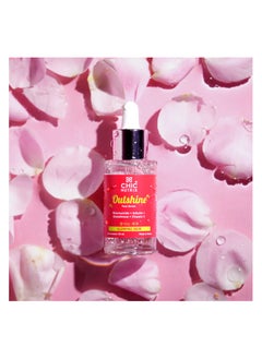 CHICNUTRIX Chicnutrix Outshine – with Korean 2% Niacinamide + Glutathione + Vitamin C | Helps Brighten Dull Skin, Clears Dark Spots, Blemishes, Acne Marks & Pigmentation | Korean Glass Skin Serum 