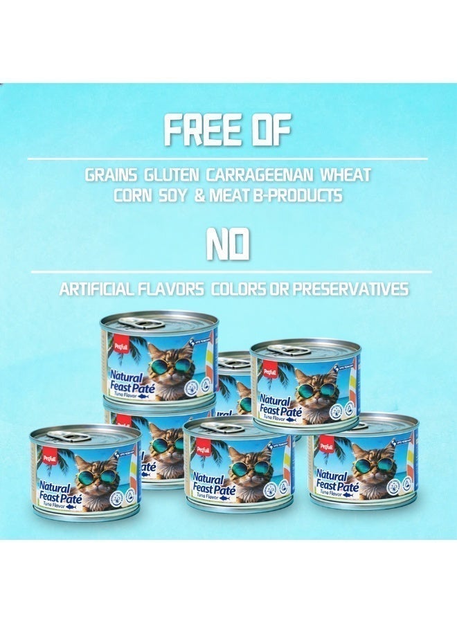 Petfull Tuna Wet Cat Food – 170g Grain-Free Canned Cat Food with Salmon Oil – Hydrolyzed Protein for Easy Digestion – Nutrient-Rich Staple Diet for Fussy Eaters - Image 4