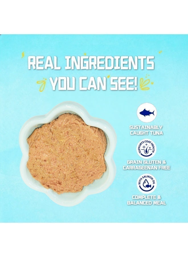 Petfull Tuna Wet Cat Food – 170g Grain-Free Canned Cat Food with Salmon Oil – Hydrolyzed Protein for Easy Digestion – Nutrient-Rich Staple Diet for Fussy Eaters - Image 2