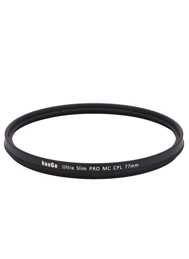 Haoge Haoge 77mm MC CPL Multicoated Circular Polarizer Polarizing Lens Filter for Canon 70-200mm f/2.8L, 17-40mm f4L, 100-400mm f/4.5-5.6L, 24-105mm f/3.5-5.6, 24-105mm f/4L is, 24-70mm f/4L Lens  - Image 4