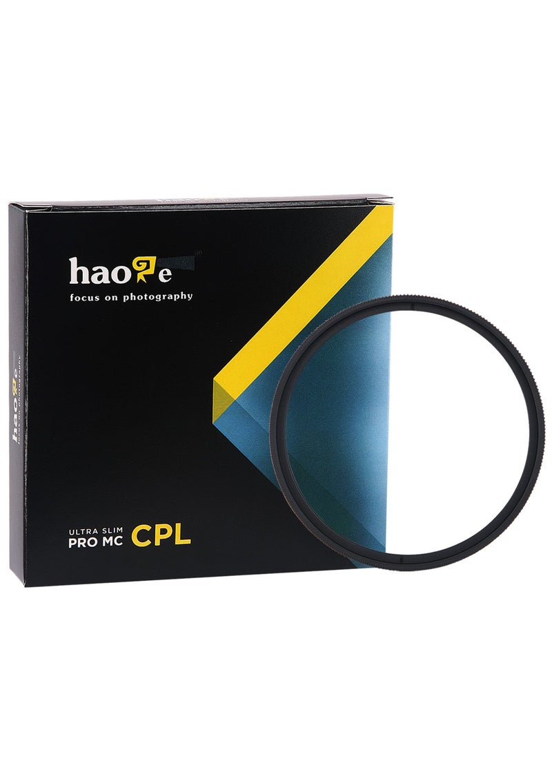 Haoge Haoge 77mm MC CPL Multicoated Circular Polarizer Polarizing Lens Filter for Canon 70-200mm f/2.8L, 17-40mm f4L, 100-400mm f/4.5-5.6L, 24-105mm f/3.5-5.6, 24-105mm f/4L is, 24-70mm f/4L Lens  - Image 1