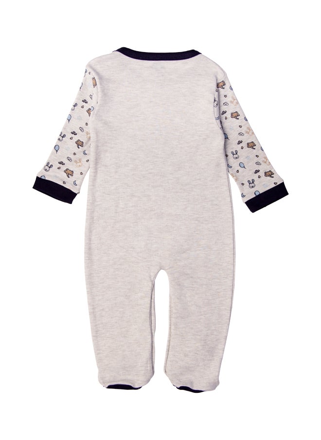 Babies Basic 100% Cotton Printed Long Sleeves Jumpsuit/Romper/Sleepsuit For Babies  - Image 5