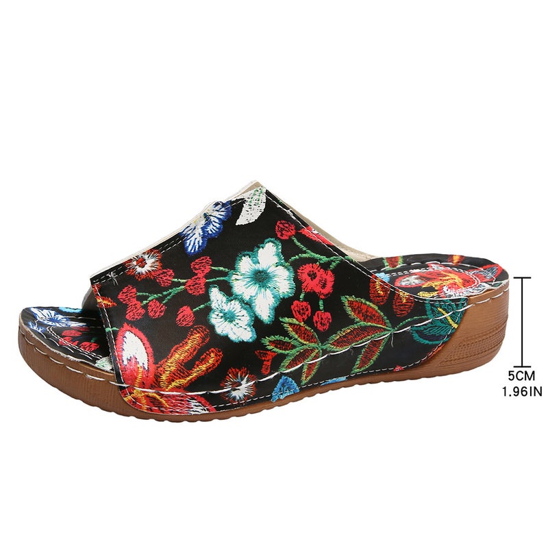 Direct Supply Of Plus Size 43Wish New Fashion Lightweight Slope With Fish Mouth Thick Bottom Slippers - Image 2