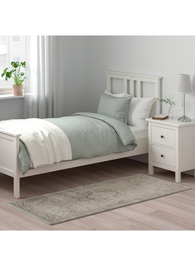 erorex Rug, low pile, light grey, 80x180 cm - Image 3