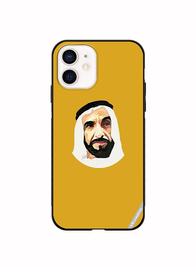 VR CREATIVE Protective Case Cover For Apple iPhone 12 mini Sheikh Zayed Bin Sultan Al Nahyan Design Multicolour - Image 1