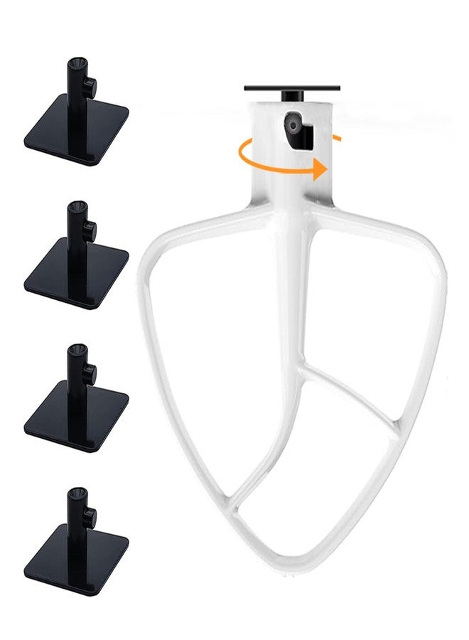 JFGLORIX 4 Pack Stand Mixer Attachment Holders, Food Mixer Accessories Hooks Compatible with Kitchenaid All Stand Mixer Attachment for Storing Flex Edge Beater, Egg Stirrer, Dough Hook, More Accessories (4) - Image 1
