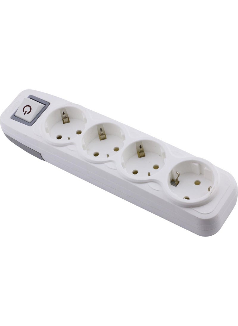 Group Socket Switched Terminal Plug 4 Way Socket Grounded Multiple Group Socket Multiplier Quadruple Wireless