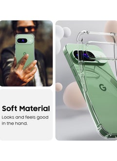 Generic Case for Google Pixel 9 / Pixel 9 Pro Clear TPU Four Corners Protection Cover Transparent Soft funda  - Image 3