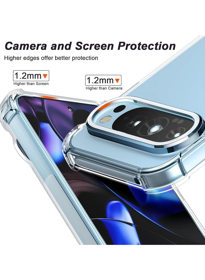 Generic Case for Google Pixel 9 / Pixel 9 Pro Clear TPU Four Corners Protection Cover Transparent Soft funda  - Image 5