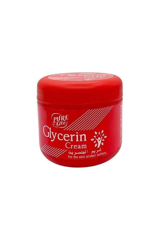 Pure Life Glycerin Cream – 300ml, With Vitamin E, Intensive Moisturizer for Cracked & Dry Skin - Image 1