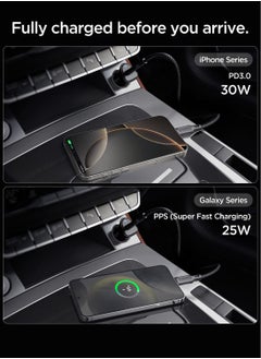 Spigen ArcStation Essential USB C Car Charger 30W Fast Charge [PD 30W and PPS] Quantum Boost Type C Car Adapter Super Fast Charging  - Image 3