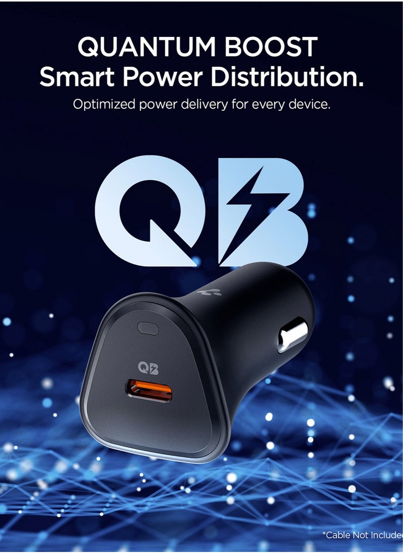 Spigen - ArcStation Essential USB C Car Charger 30W Fast Charge [PD 30W and PPS] Quantum Boost Type C Car Adapter Super Fast Charging - Image 1