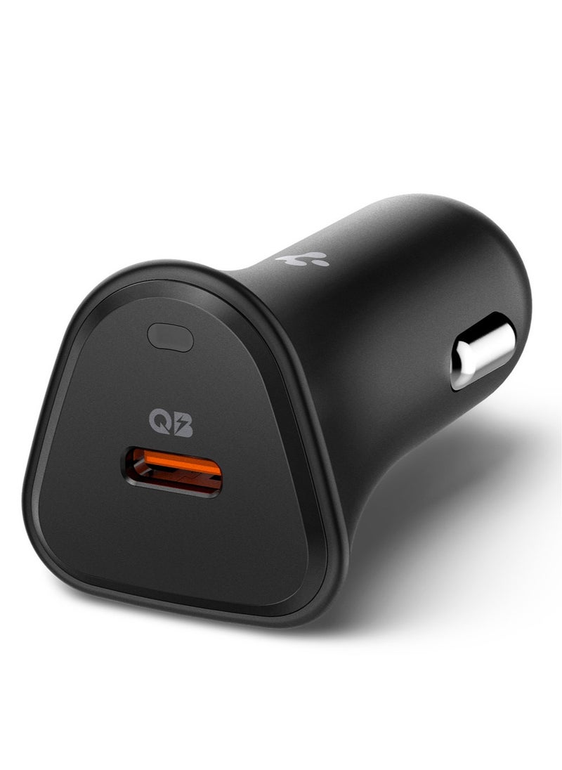 Spigen - ArcStation Essential USB C Car Charger 30W Fast Charge [PD 30W and PPS] Quantum Boost Type C Car Adapter Super Fast Charging - Image 1