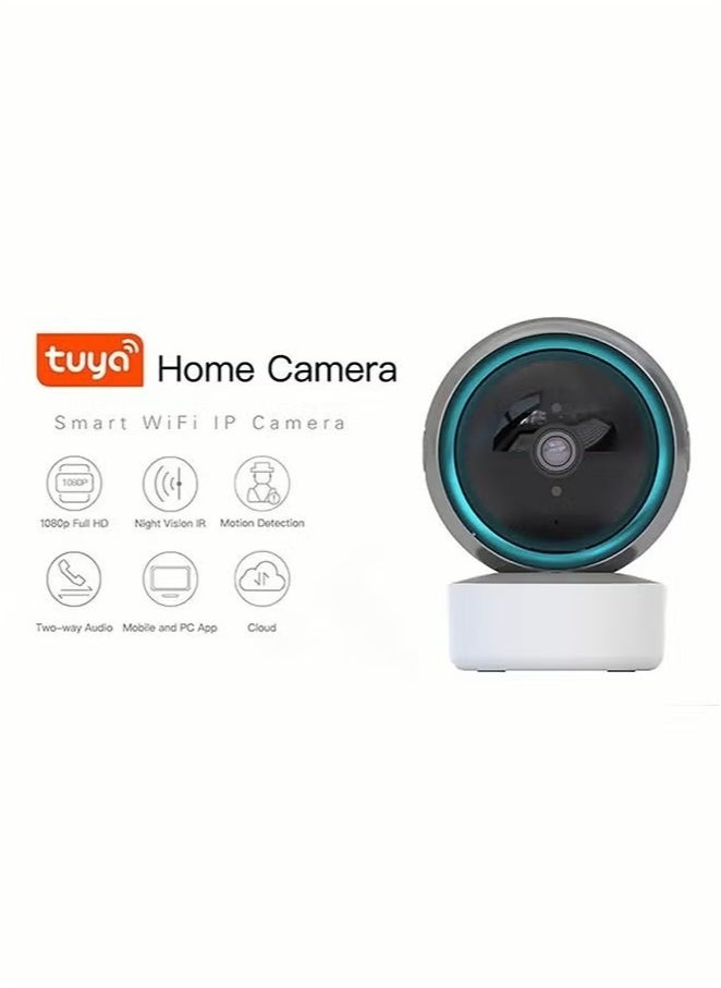 Smart Home WiFi Camera – 360° Monitoring, Mobile Remote Access, Human Tracking, AI Voice Intercom