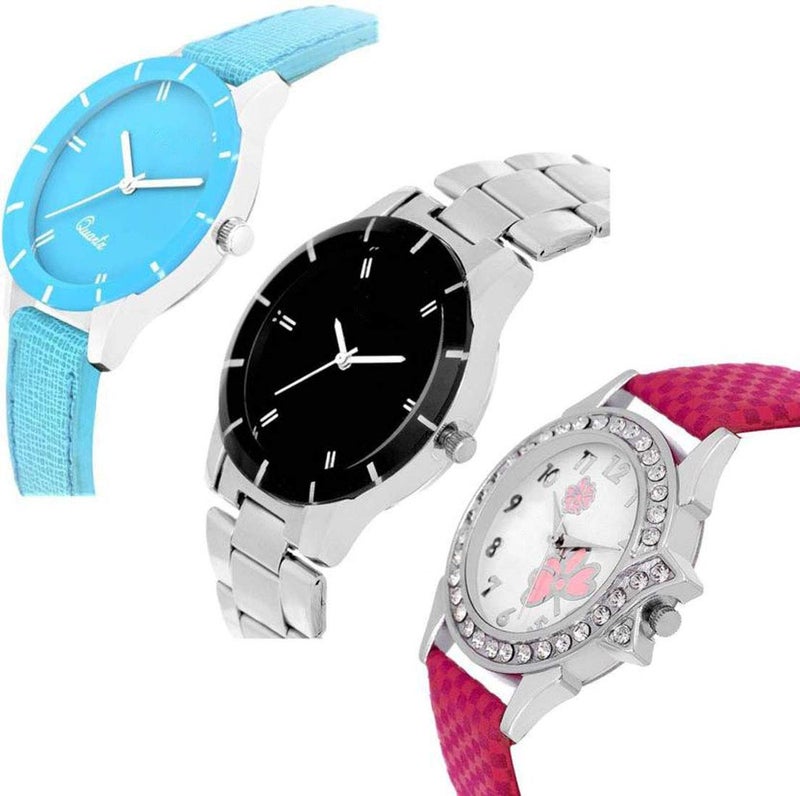Acnos® Premium Look Like Preety Analogue Multicolour Dial Women's Watch Combo - Pack of 3 - Image 3