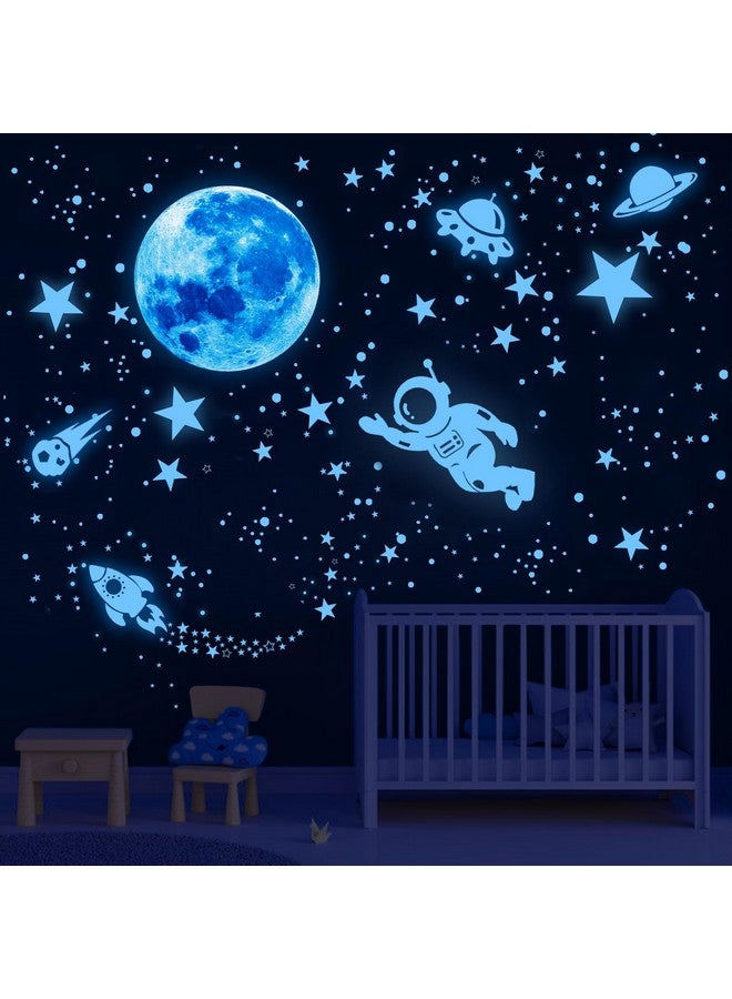 Nouata 530Pcs Glowing Stars for Ceiling,Glow in The Dark Stars,Space Wall Decals Solar System Galaxy Planets Wall Stickers for Kids, Wall Decor for Girls Kids Bedroom Nursery Birthday Party Favor - Image 4