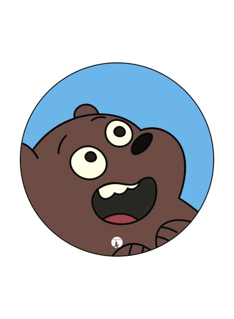 RKN We Bare Bears Printed Mouse Pad  Blue/Black/Brown
