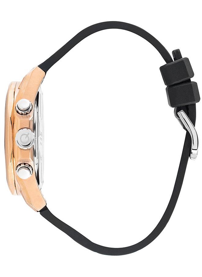 Quantum - QUANTUM Men's Watch, Multi Function Display and Silicone Strap - PWG970.451, Brown - Image 1