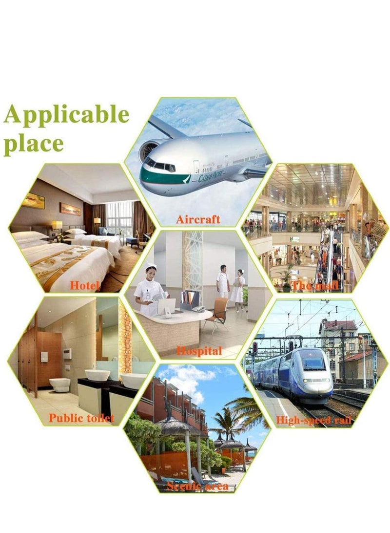 SYOSI Disposable Paper Stronger Thicker Safe Antibacterial Waterproof Toilet Seat Covers Maternal Toilet mat Travel Essential Office Kids Potty Training or Public Toilet 20PCS - Image 2