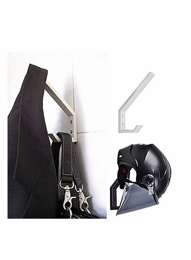 Excefore Helmet Holder Helmet Holder Hook Jacket Bags Wall Mount Cloth Display Rack Hanger 2PCS - Image 3