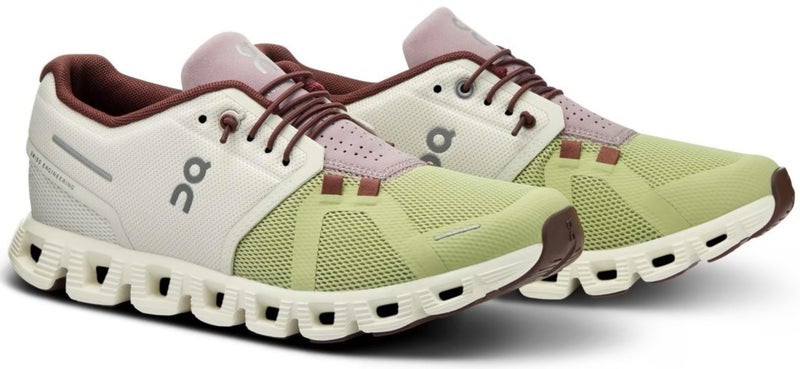 On Women's Cloud 5 Sneakers, Ice/Haze, 10 Medium US - Image 3