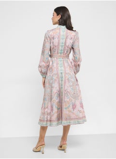 ELLA Abstract Printed Dress  - Image 2