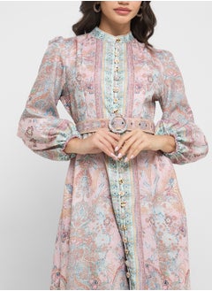ELLA Abstract Printed Dress  - Image 3
